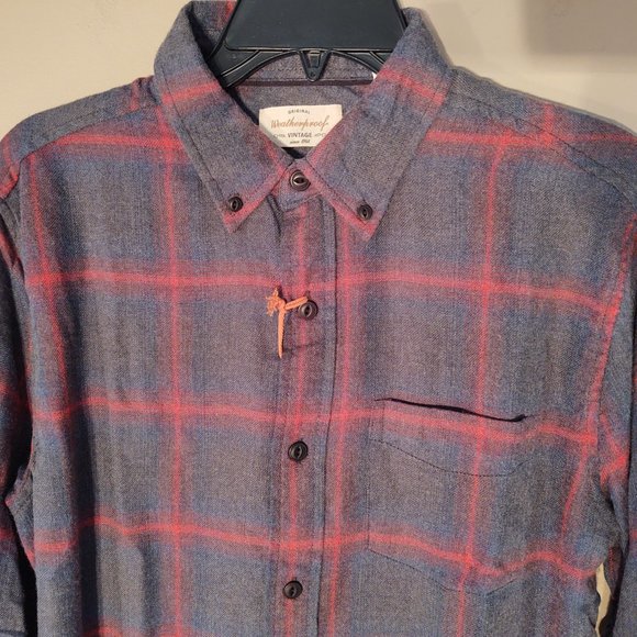 WEATHERPROOF VINTAGE SOFT LUXE FLANNEL MEN'S CASUAL DRESS SHIRT - SIZE SMALL - Picture 4 of 7